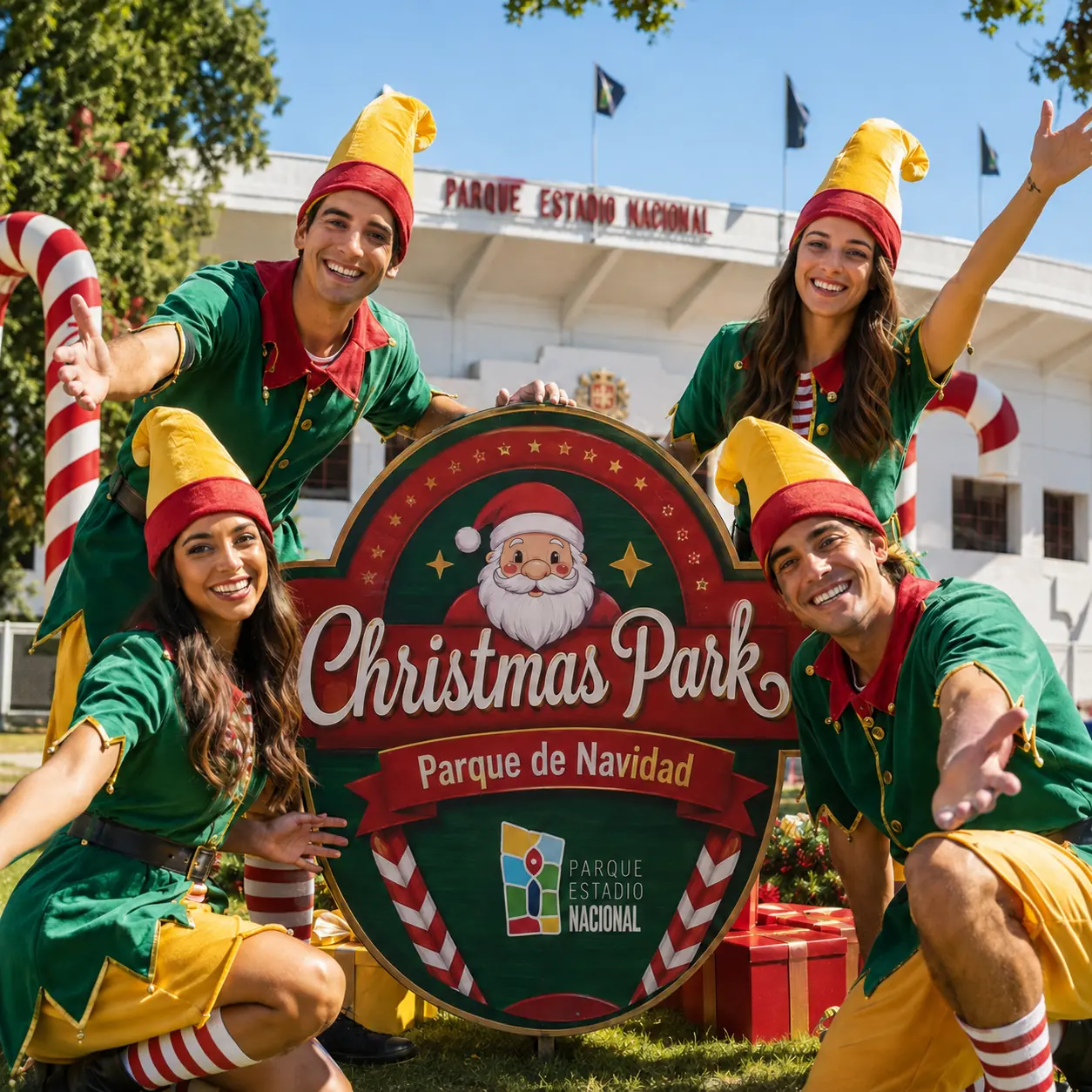 Elenco de bienvenida del Parque de Navidad