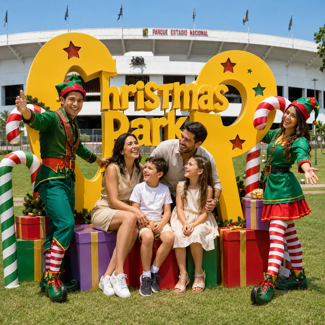 Grandes letras del Parque de Navidad